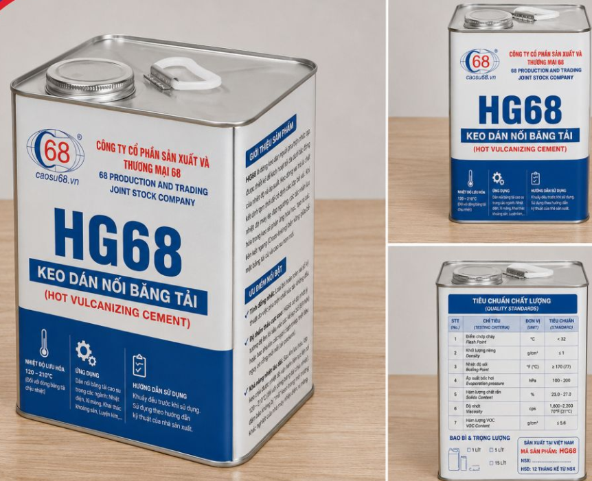 KEO DÁN BĂNG TẢI LƯU HÓA NHIỆT HG68