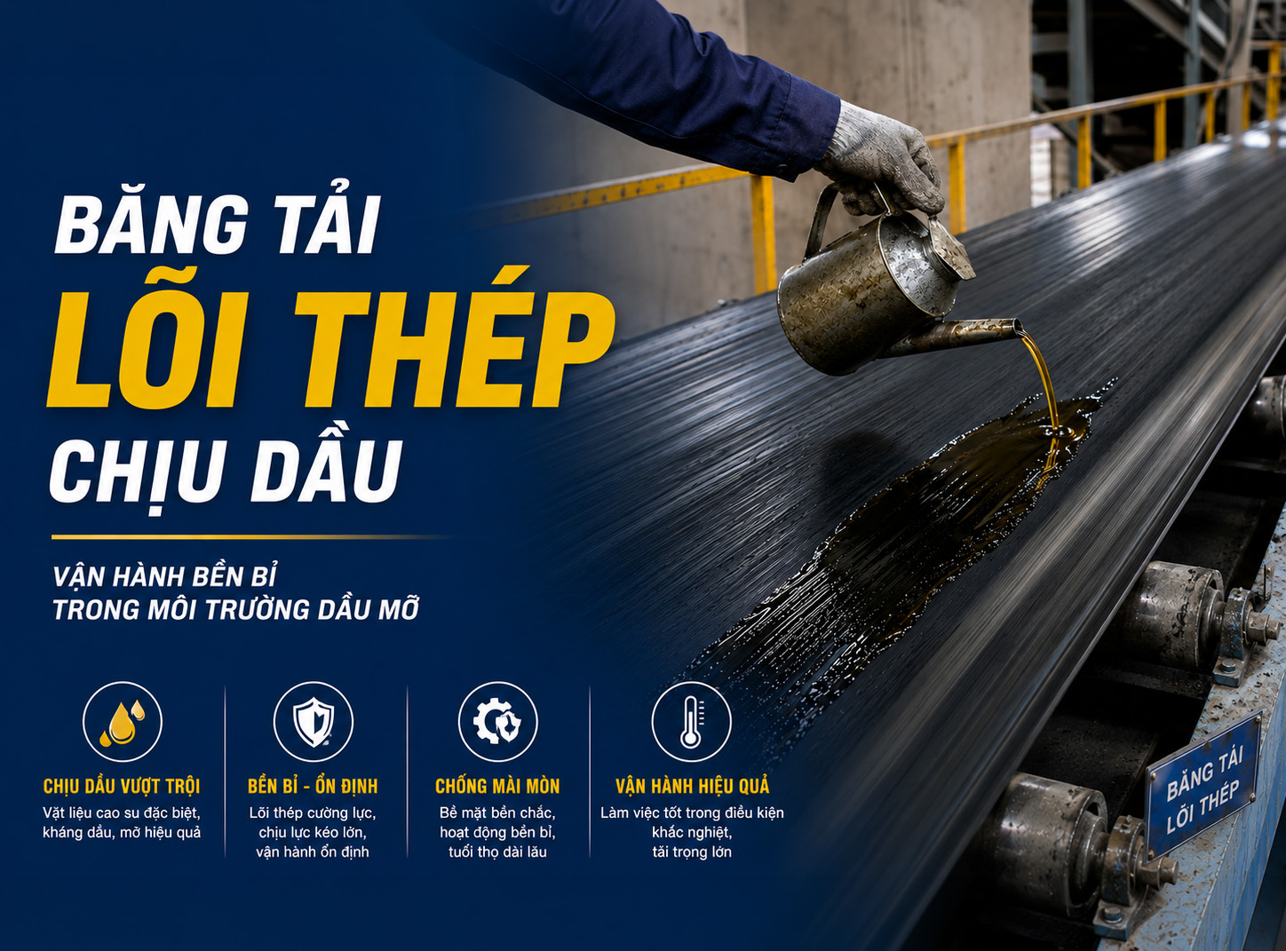 BĂNG TẢI LÕI THÉP CHỊU DẦU
